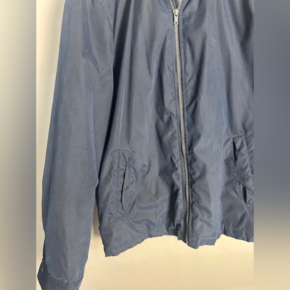 St. John's Bay Blue Windbreaker Jacket - Picture 6 of 7
